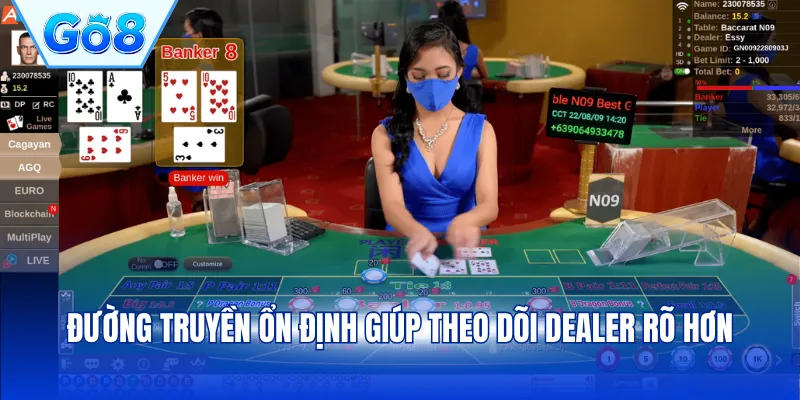 Đường truyền ổn định giúp theo dõi dealer rõ hơn