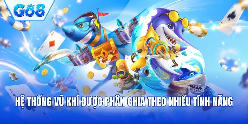 Hệ thống vũ khí được phân chia theo nhiều tính năng